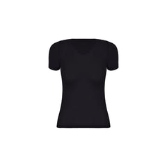 تعرفي على الازياء البرازيلية - تيشرت نسائي اسود من لوبا البرازيلية - ديلاديلي