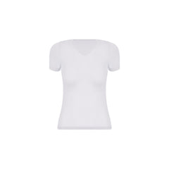 تعرفي على الازياء البرازيلية - تيشرت نسائي ابيض من لوبا البرازيلية - ديلاديلي